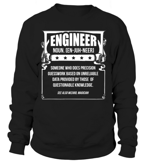 Engineer Definition Funny Engineering Work Gift Women's Sweatshirt