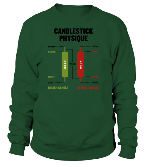 Candlestick Physique Stock Market Day Trader Women's Sweatshirt