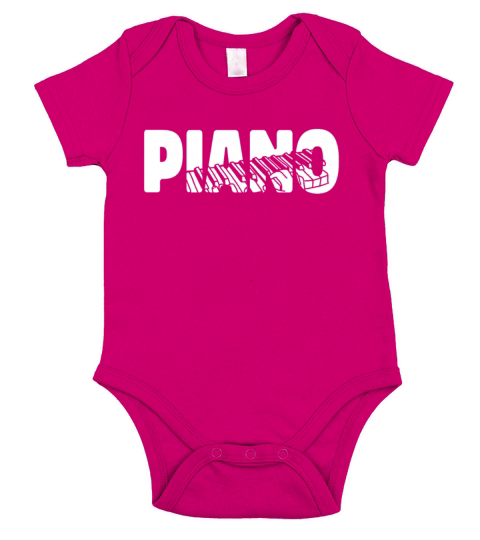 Piano Teacher Pianist Vintage Short Sleeve Baby One-Piece