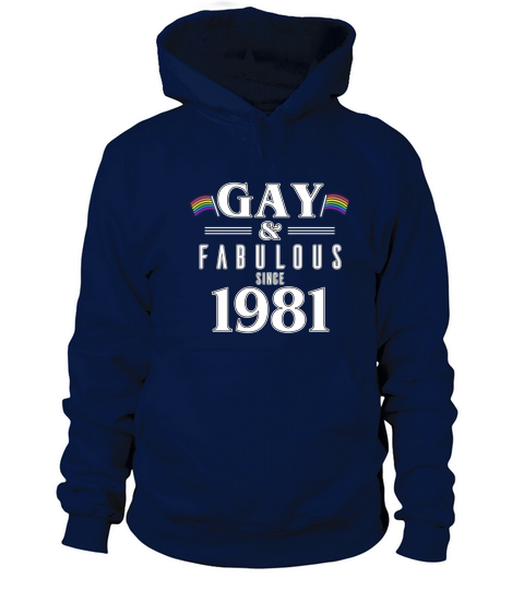 LGBT Gay Fabulous Since 1981 Birthday Women's Hoodie