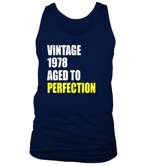 Vintage 1978 aged to perfection 43 birthday gift Men's Tank Top