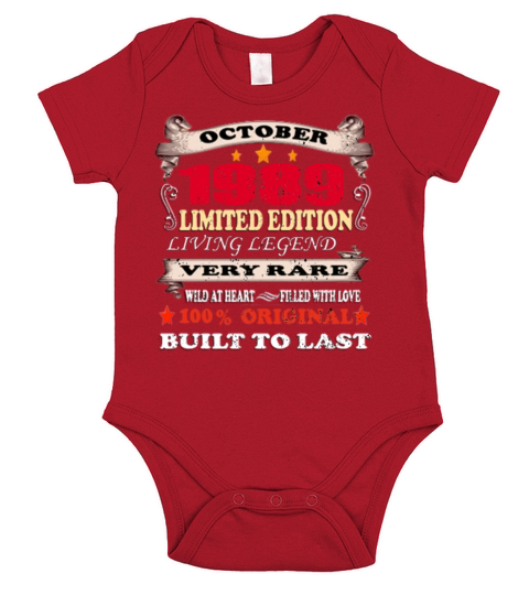 31nd Birthday Gifts 31Years Old Retro Vintage1989 Short Sleeve Baby One-Piece