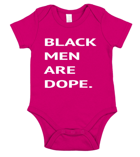 Black Men Are Dope Couples Trendy Fun Short Sleeve Baby One-Piece