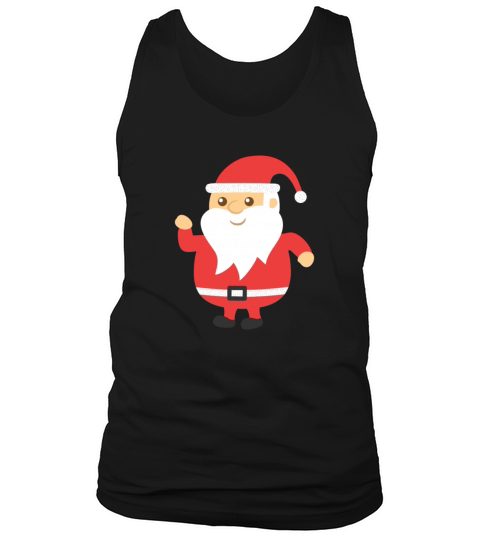 cute and jovial santa for Christmas Men's Tank Top