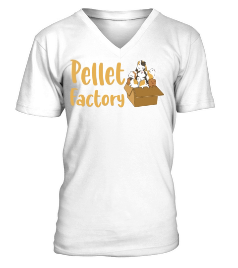 Pellet Factory Quote for a Guinea Pig Nerd Men's V-Neck T-shirt