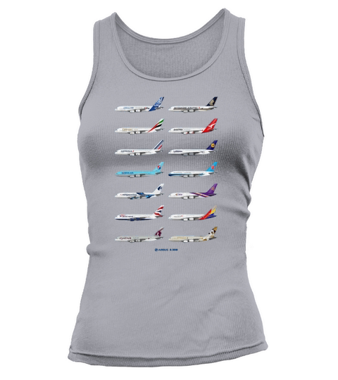 Airbus A380 Operators Illustration - Blue Version Tank top Woman