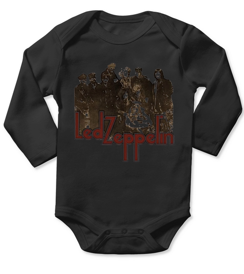 Led Zeppelin Photo Long Sleeve Baby One-Piece