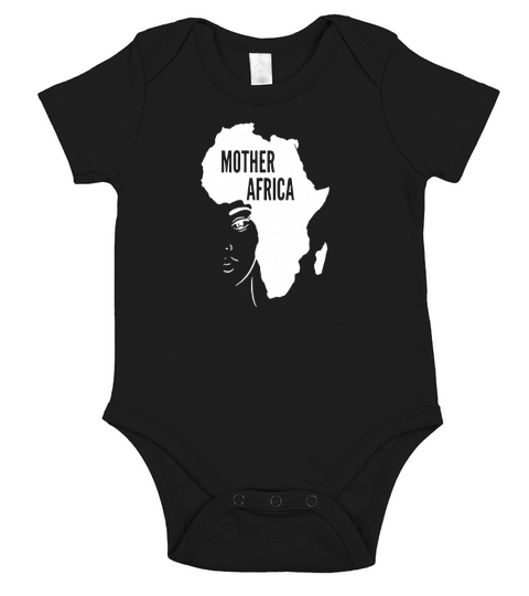 Mother Africa - Black History Month T-Shirt Short Sleeve Baby One-Piece