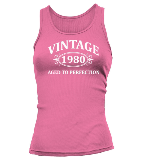 Vintage 1980 Aged To Perfection T Shirt Women's Tank Top