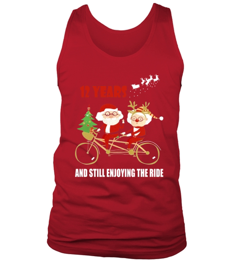 Christmas Shirt. 12th Wedding Anniversary Gift For Couple. Tank Top Unisex