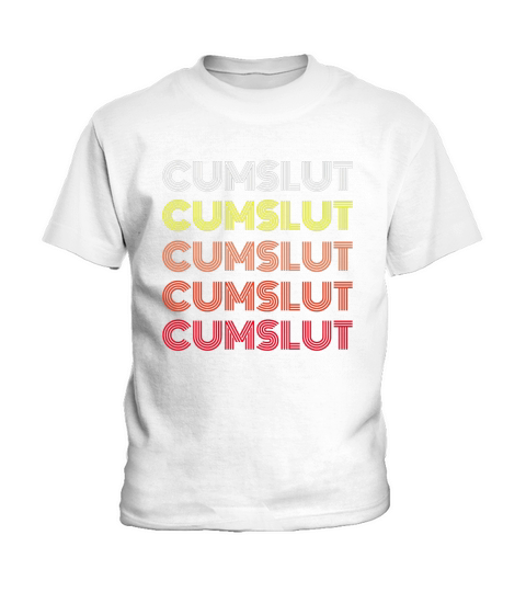 Vintage Style Cumslut Bukkake Wife Kids T-Shirt