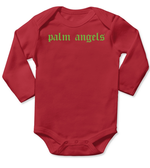 PALM ANGELS Long Sleeve Baby One-Piece