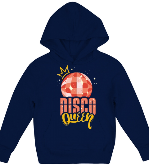 Disco Queen 1970s I Vintage 70s Dance Party Kids Hoodie