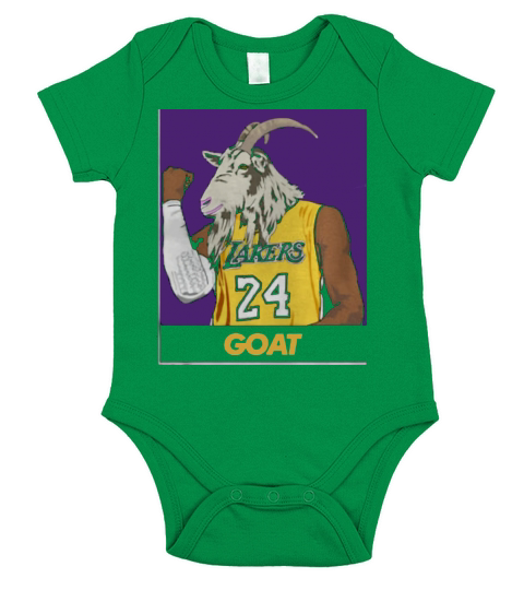 Kobe Goat    Simple Design Print Short Sleeve Baby One-Piece