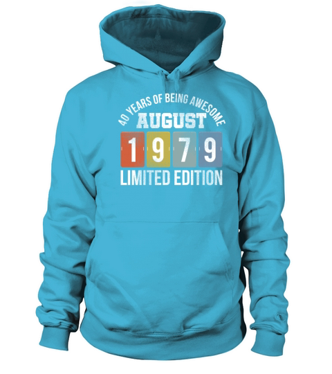 Vintage August 1979 41 Years Old 41st Birthday Women's Hoodie