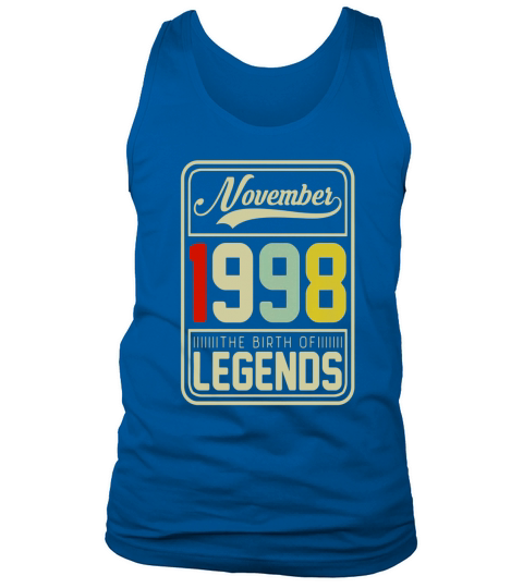 1998 NOVEMBER The Birth Of Legends Christmas 19 Years Old Tank Top Unisex