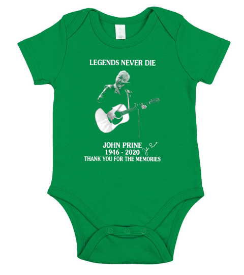 Legends never die John Prine 1946 2020 thank you for the memories Short Sleeve Baby One-Piece