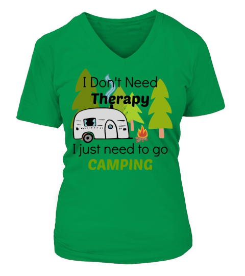 Camping Women's V-Neck T-shirt