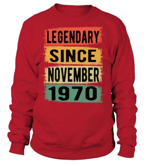 Birthday Gift November 1970 Women's Sweatshirt