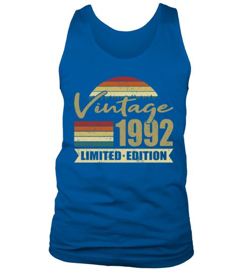30th birthday vintage 1992 limited edition Tank Top Unisex