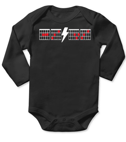 ACDC Long Sleeve Baby One-Piece