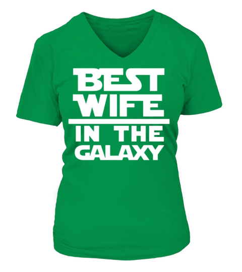 Ladies Best Wife In The Galaxy Women's V-Neck T-shirt