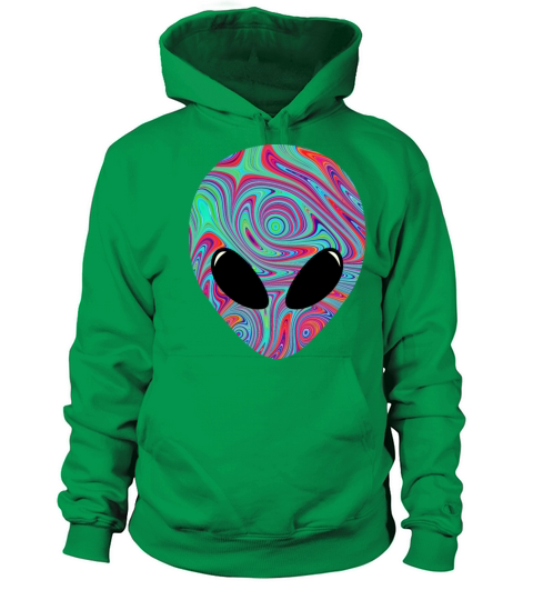 Alien Head Psychedelic Graphic Shirts Women's Hoodie