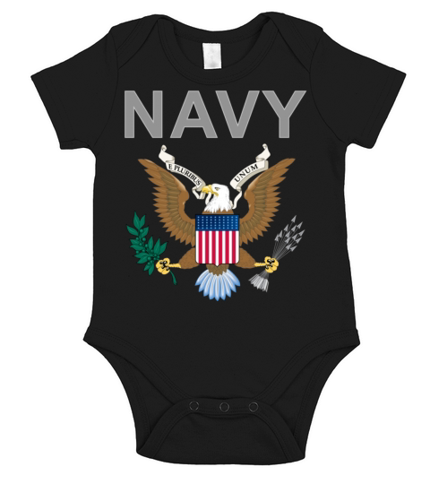 NAvy 1 Short Sleeve Baby One-Piece
