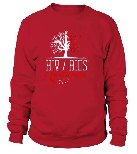 HIV AIDS Awareness Month Butterfly Tree Autoimmune Men's Sweatshirt
