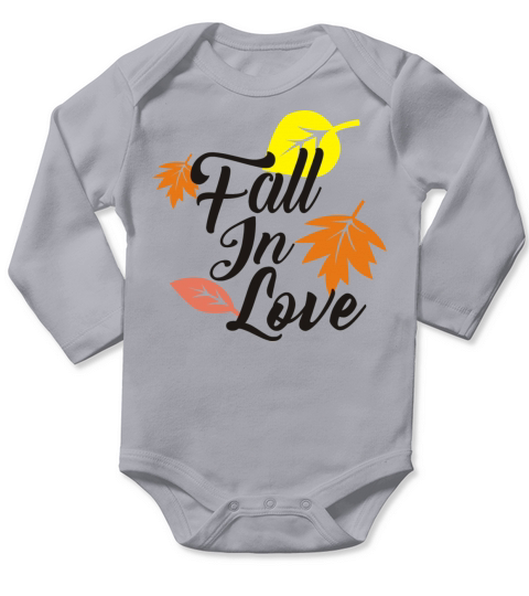 fall in love Long Sleeve Baby One-Piece