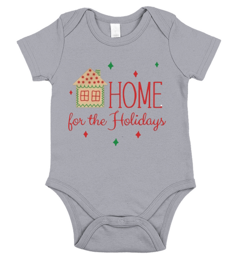 Home for the Holidays Short Sleeve Baby One-Piece
