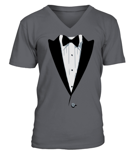 Custom Color Tuxedo Tshirt Men's V-Neck T-shirt