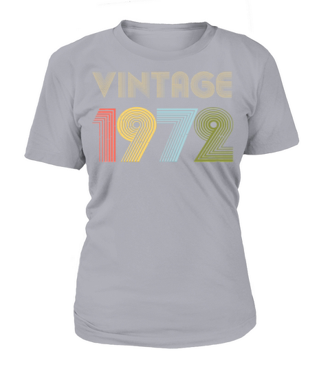 49th Birthday Vintage Shirt Born In 1972 Gift Tee Women's T-Shirt