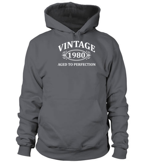 Vintage 1980 Aged To Perfection T Shirt Men's Hoodie