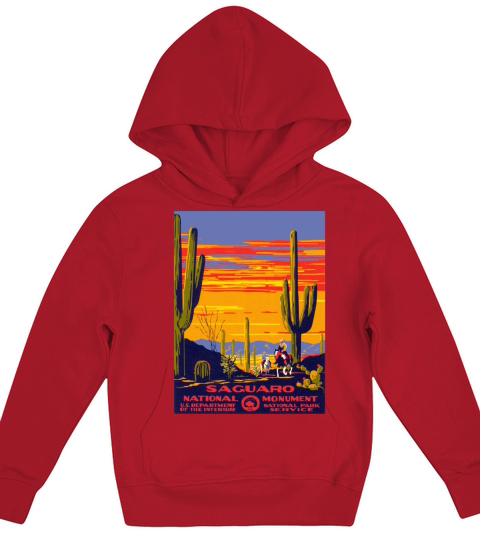 Saguaro National Park Vintage Travel Poster Womens Relaxed Fit TShirt CHRISTMAS UGLY SWEATER Kids Hoodie