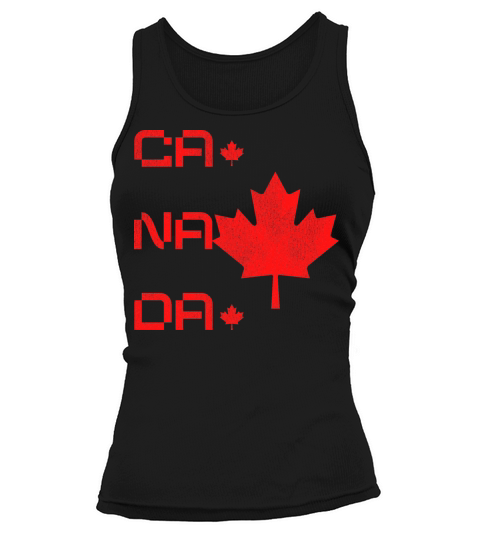 Canada retro text vintage maple leaf t-shirt Women's Tank Top
