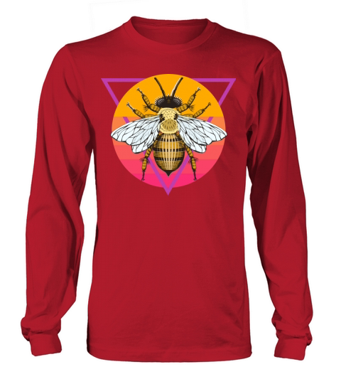 vaporwave Bee Design Women's Long Sleeve