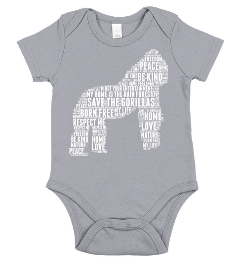 Gorillas Short Sleeve Baby One-Piece