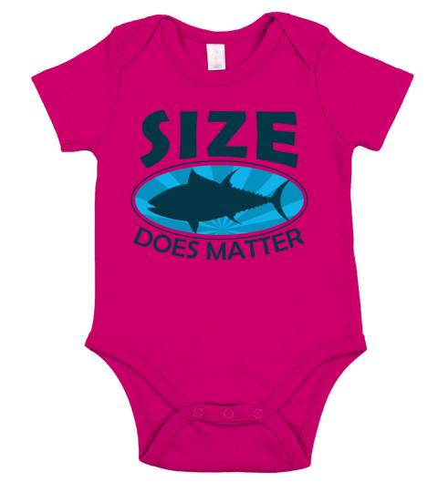 Size does matter - Fisher Gift Idea Short Sleeve Baby One-Piece