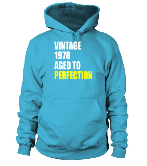 Vintage 1978 aged to perfection 43 birthday gift Women's Hoodie