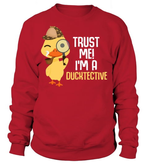 Cute Duck Detective Animal Humor Duck Lover Women's Sweatshirt