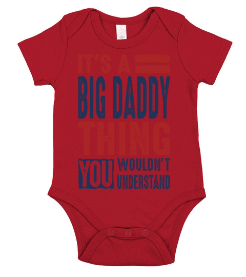 Gift for Big Daddy Short Sleeve Baby One-Piece