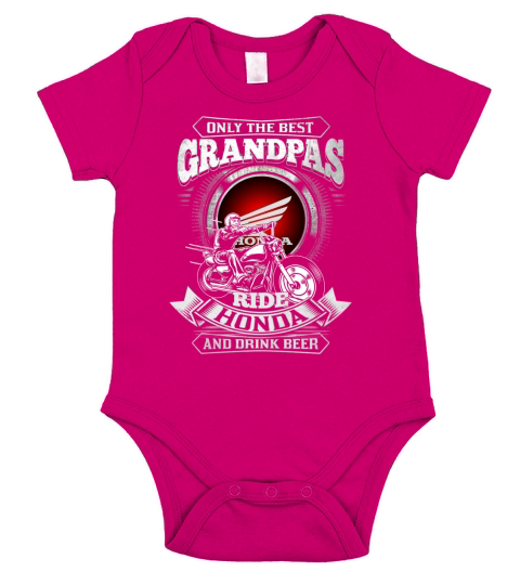 BEST GRANDPAS HONDA Short Sleeve Baby One-Piece