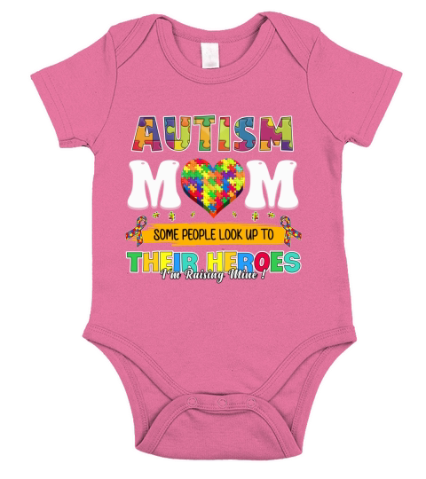 Autism Mom Short Sleeve Baby One-Piece