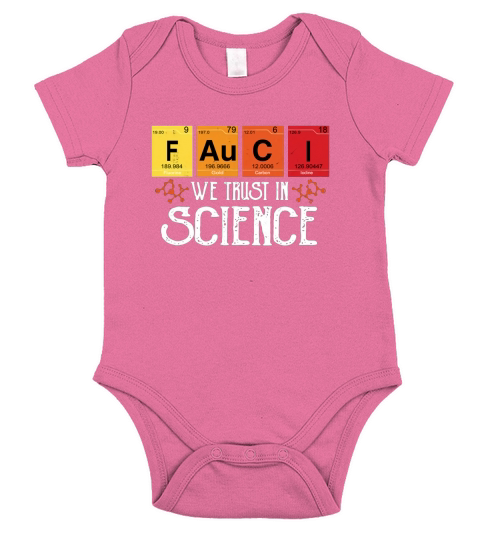 Fauci we trust in science Short Sleeve Baby One-Piece