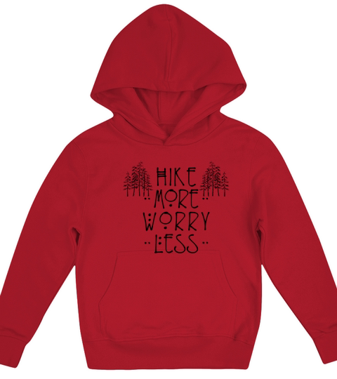 Hike more worry less2 dark NEW Kids Hoodie