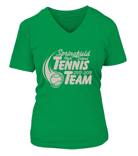 Springfield High School Tennis Team 2012 2013 Women's V-Neck T-shirt