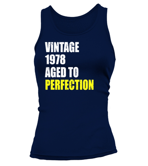 Vintage 1978 aged to perfection 43 birthday gift Women's Tank Top
