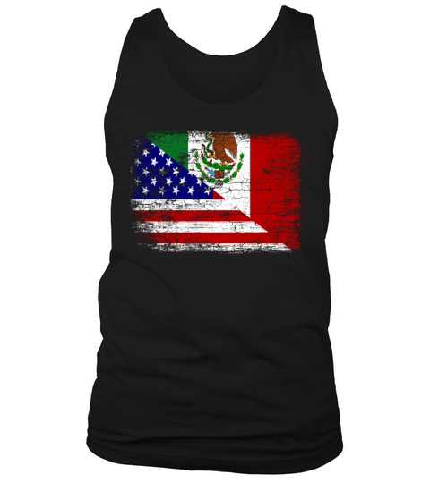 Vintage Mexican American Flag Men's Tank Top