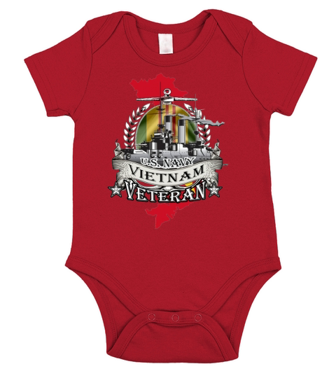 us navy vietnam VETERAN Short Sleeve Baby One-Piece